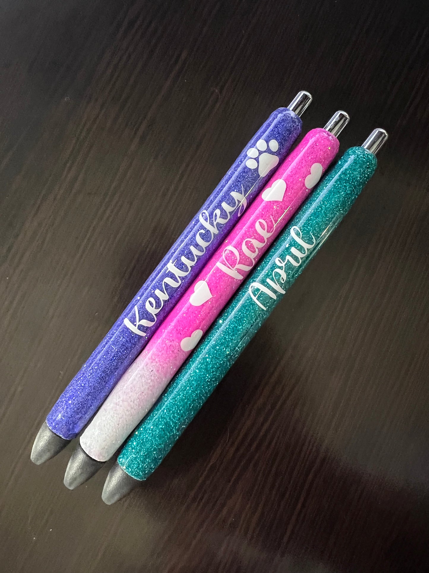 Personalized Glitter Pens