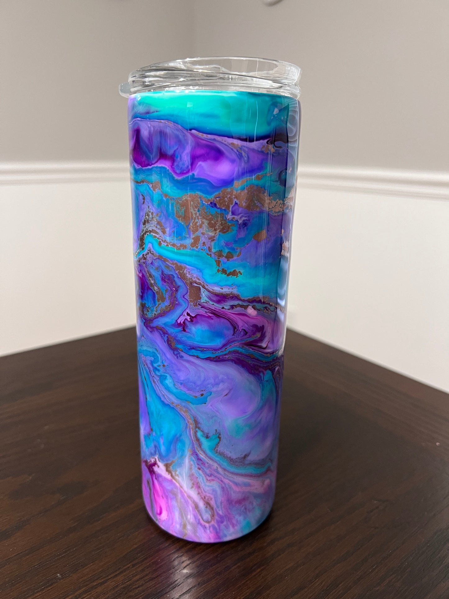 Violet Escape 20oz Skinny Tumbler-Pre Made-RTS