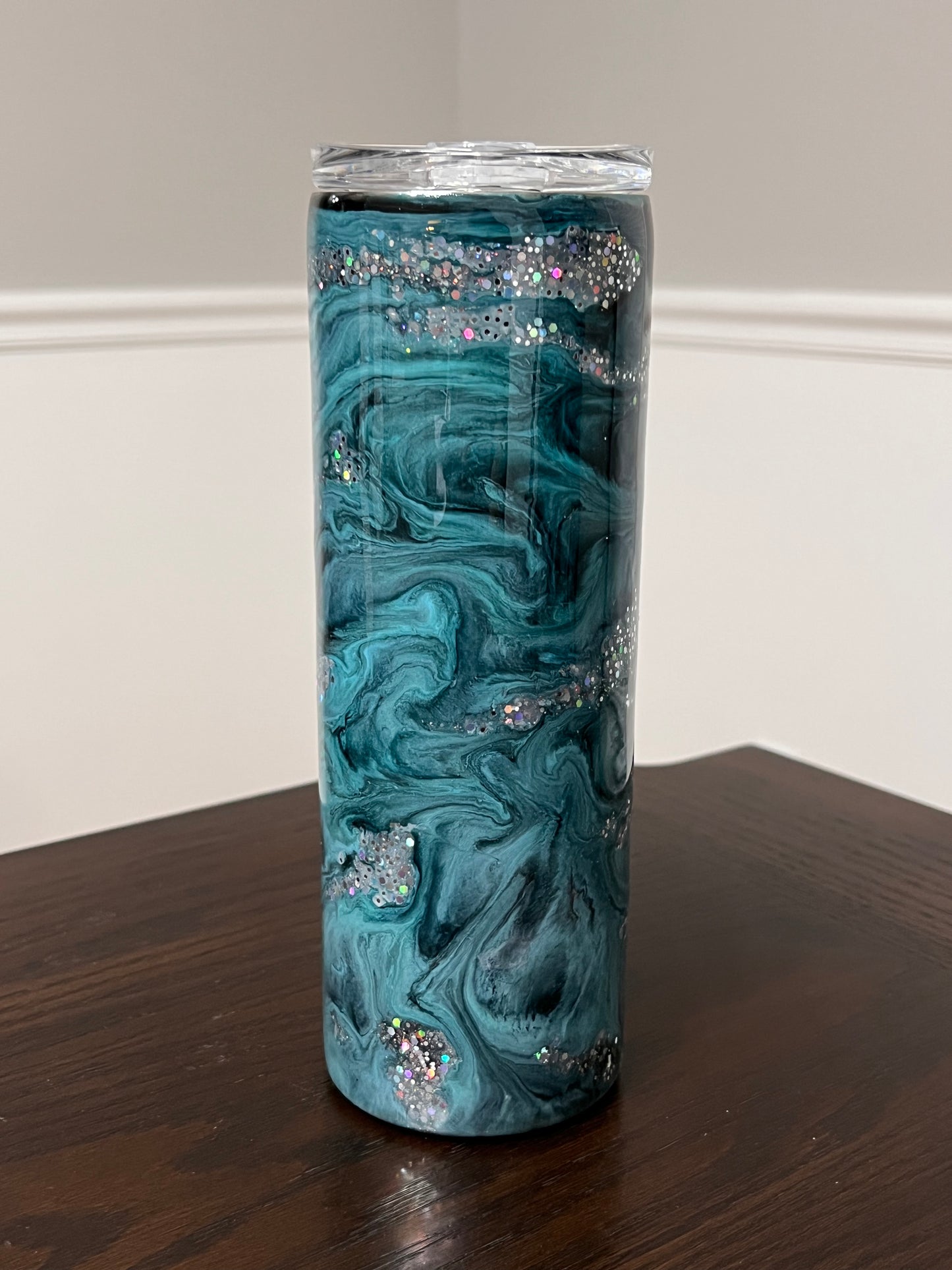 Teal Deal 20oz Skinny Tumbler-Pre Made-RTS