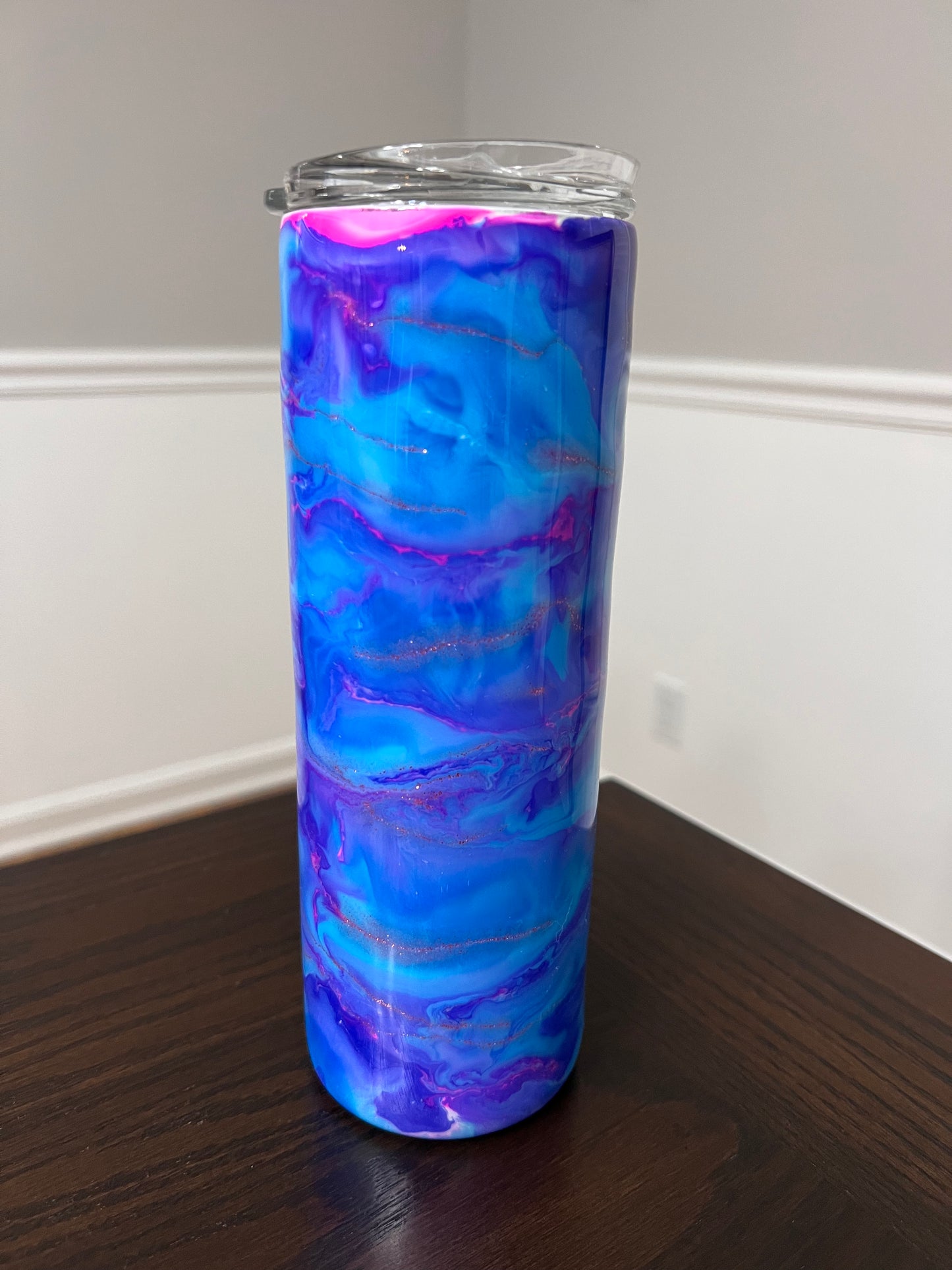 Candy Swirl 20oz Skinny Tumbler-Pre Made-RTS