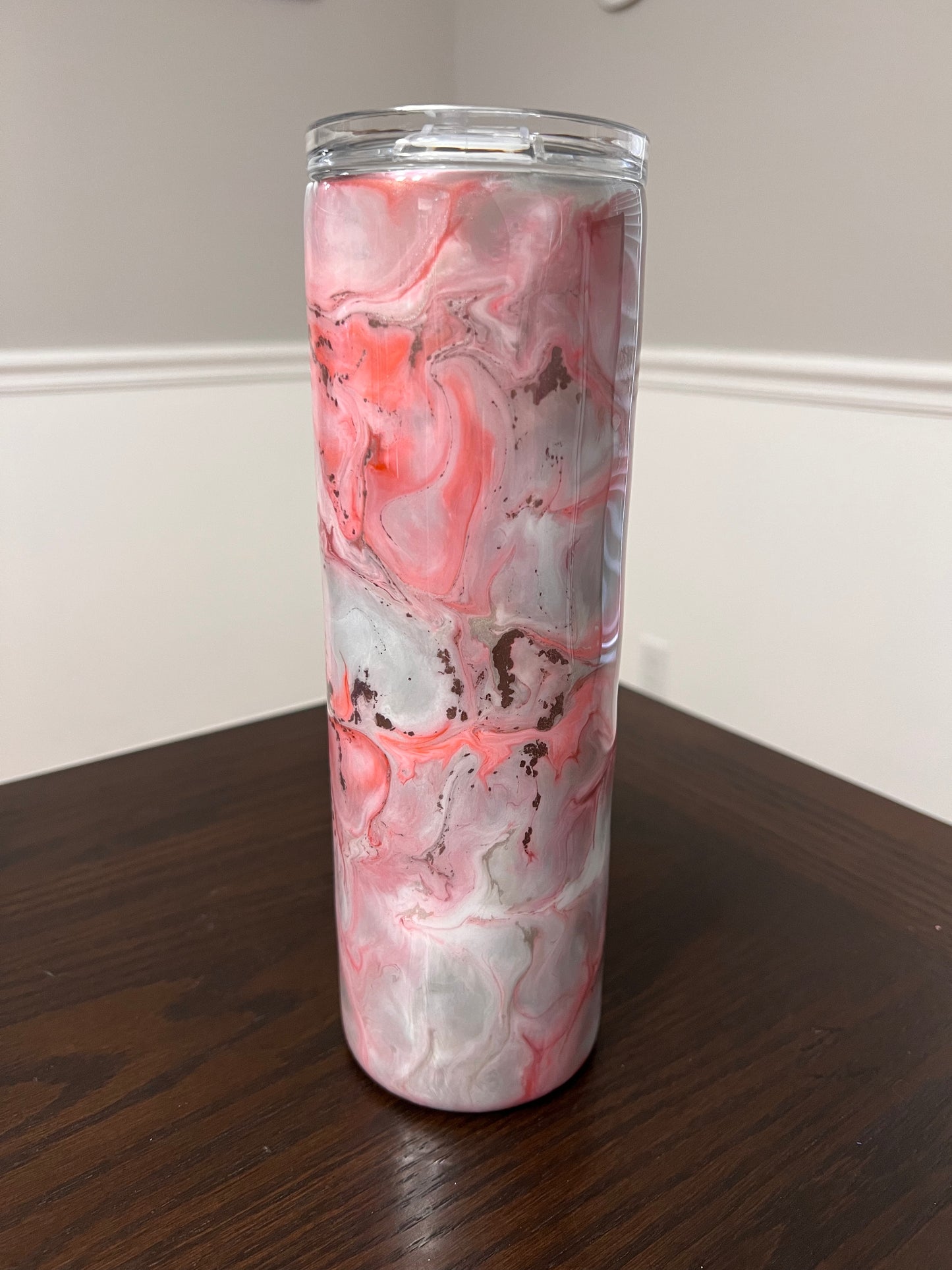 Peaches N Cream 30oz Skinny Tumbler-Pre Made-RTS