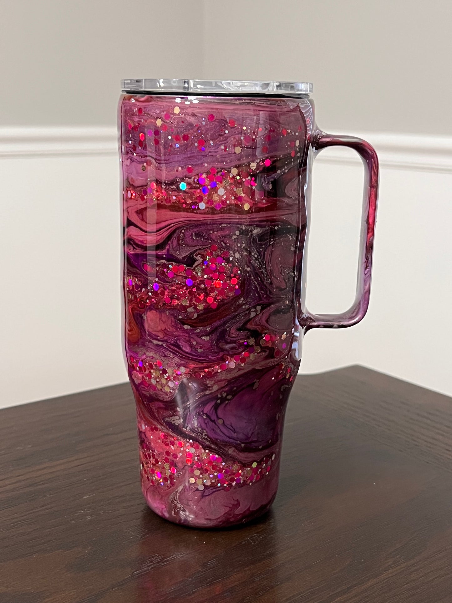 Amethyst Shimmer 24oz Modern Curve Hoggdle Tumbler-Pre Made RTS