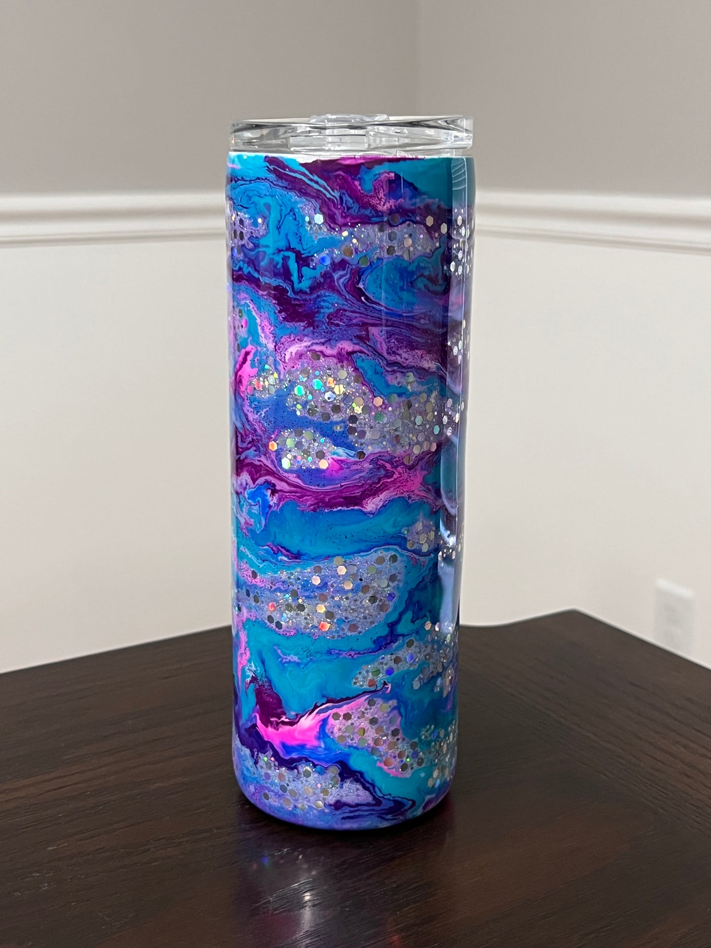 Unicorn Sparkles 20oz Skinny Tumbler-Pre Made-RTS