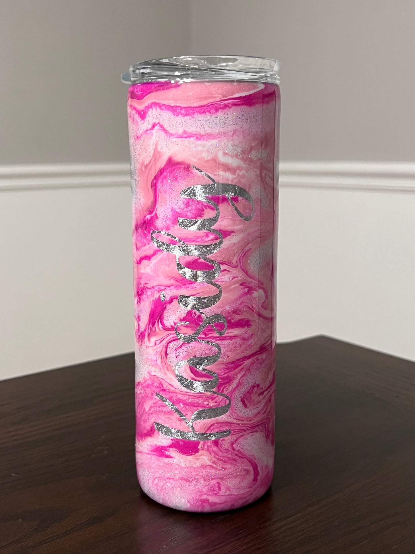 Pink Sherbet 20oz Skinny Tumbler-Pre Made-RTS