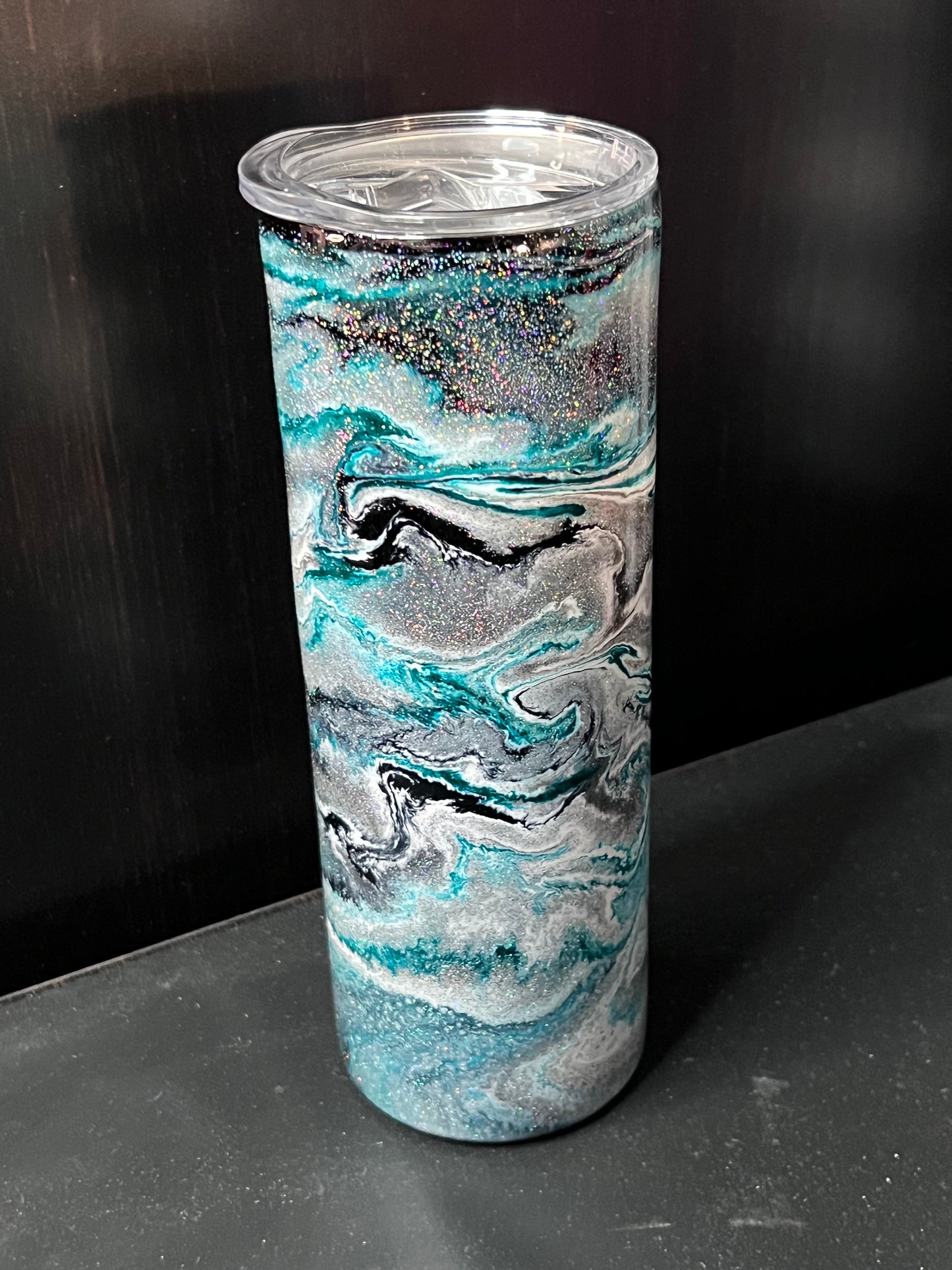 Teal Me No Lies 20oz Skinny Tumbler-Pre Made-RTS