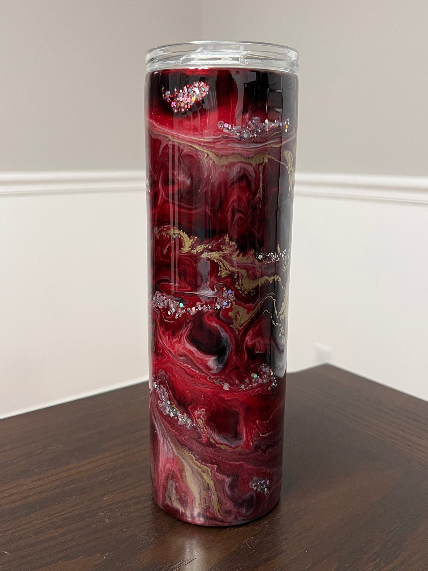 Heart of Gold 30oz Skinny Tumbler-Pre Made-RTS