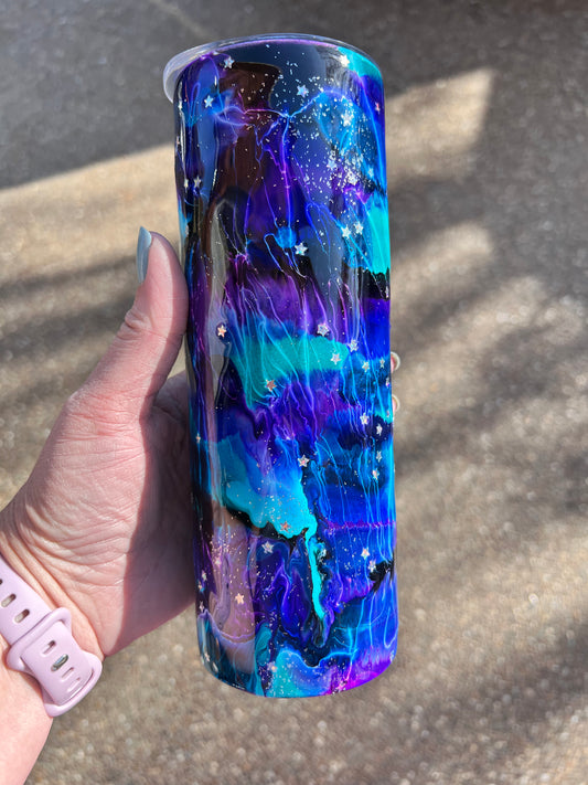 Galaxy 20oz Skinny Tumbler-Pre Made-RTS