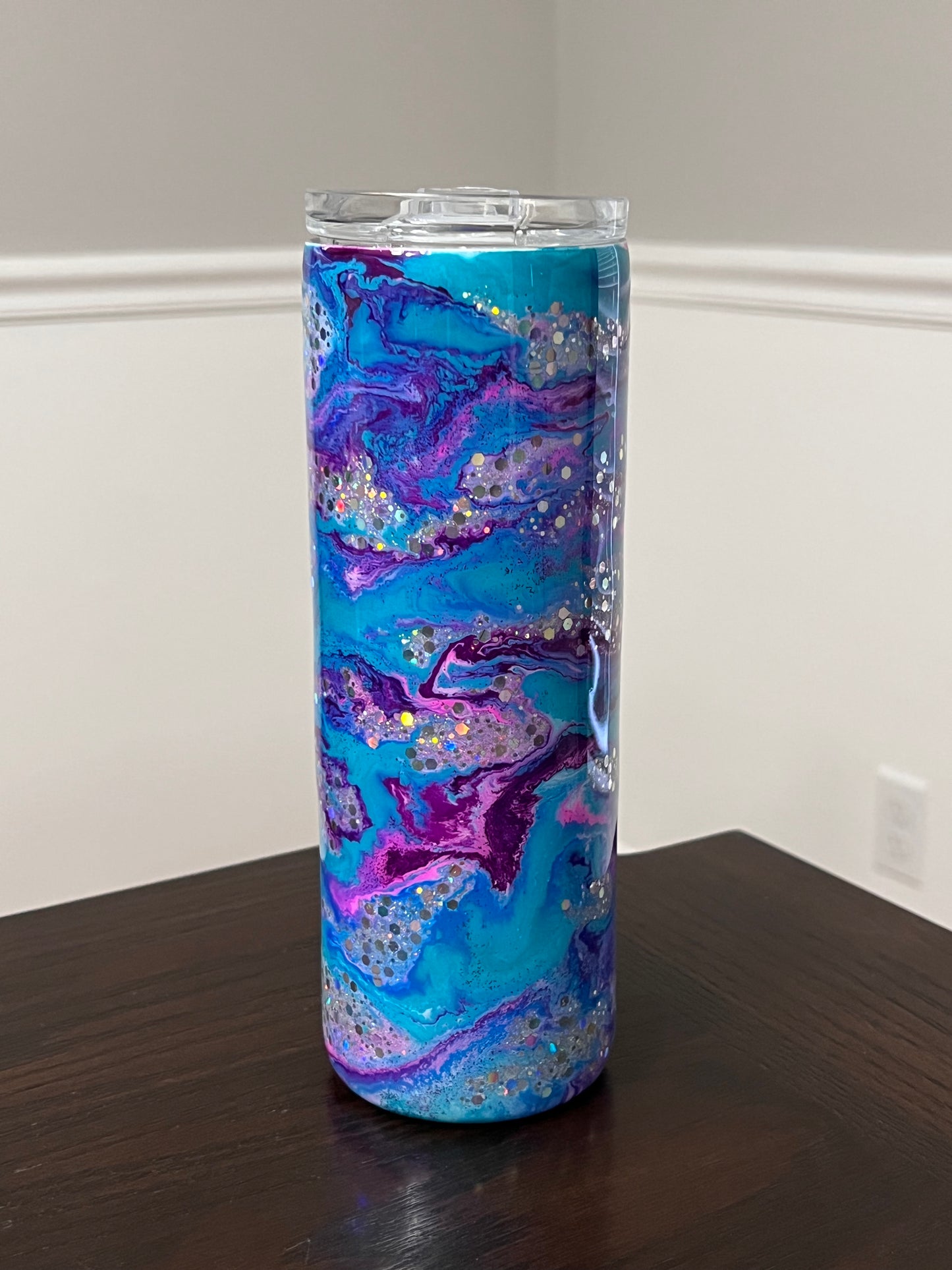 Unicorn Sparkles 20oz Skinny Tumbler-Pre Made-RTS