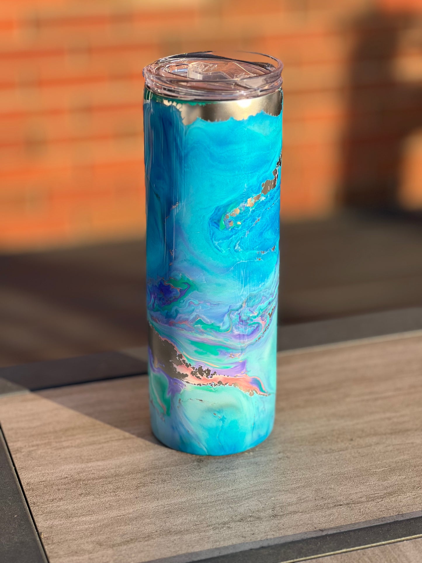 Winter Sky 20oz Skinny Tumbler-Pre Made-RTS