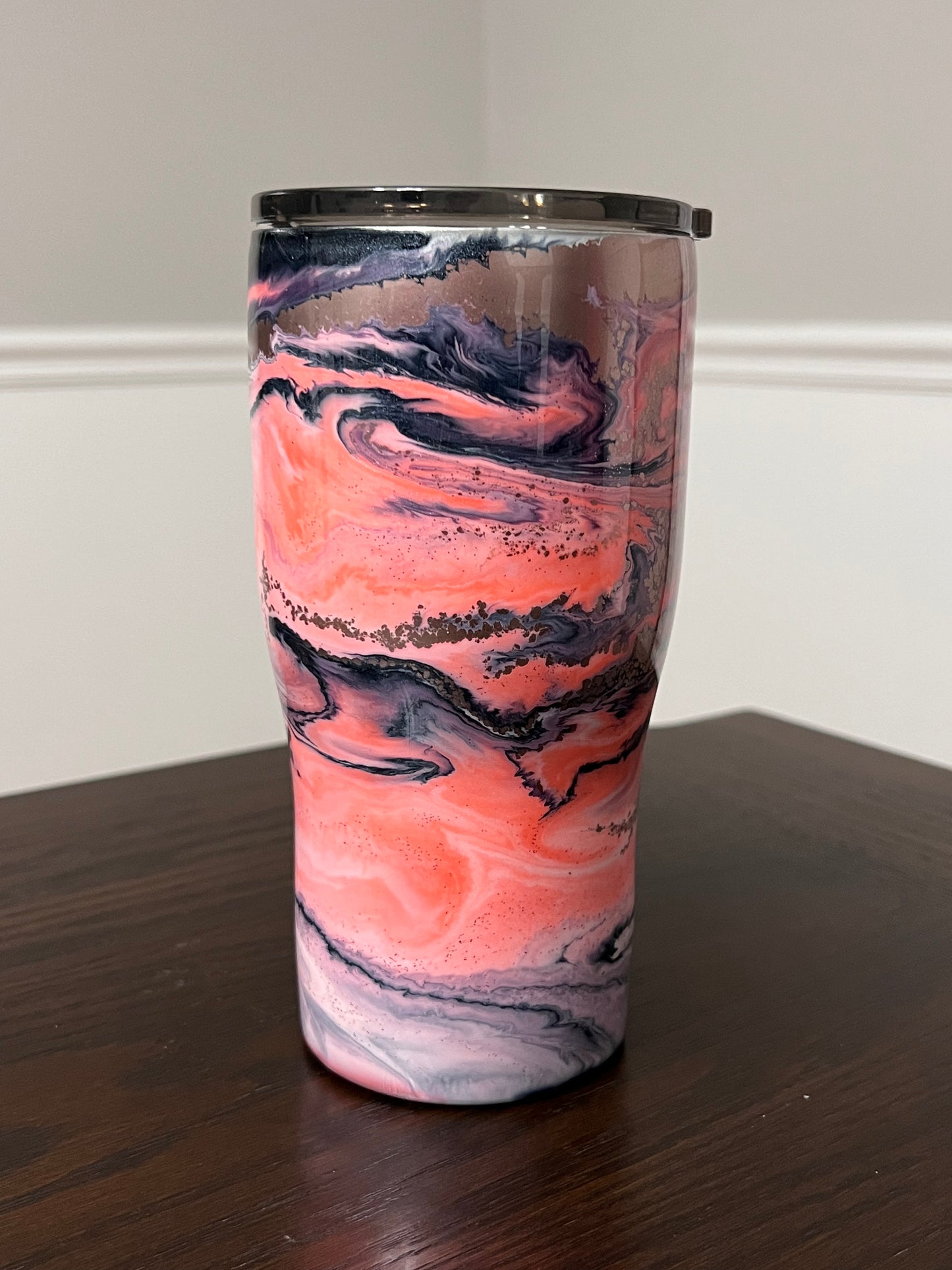 RTS #26 Coral 20oz Modern Curve Tumbler-Pre Made-RTS