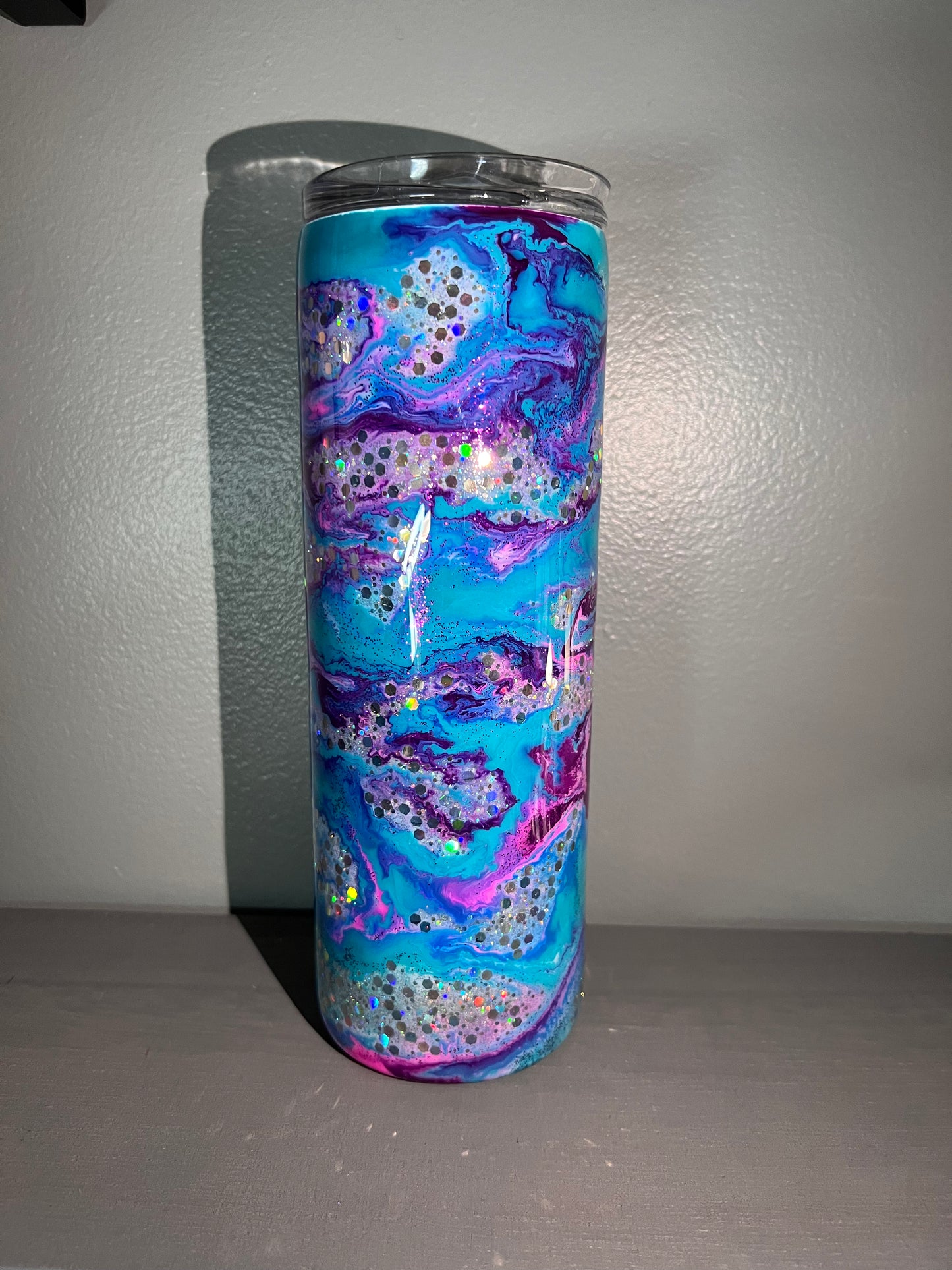 Unicorn Sparkles 20oz Skinny Tumbler-Pre Made-RTS