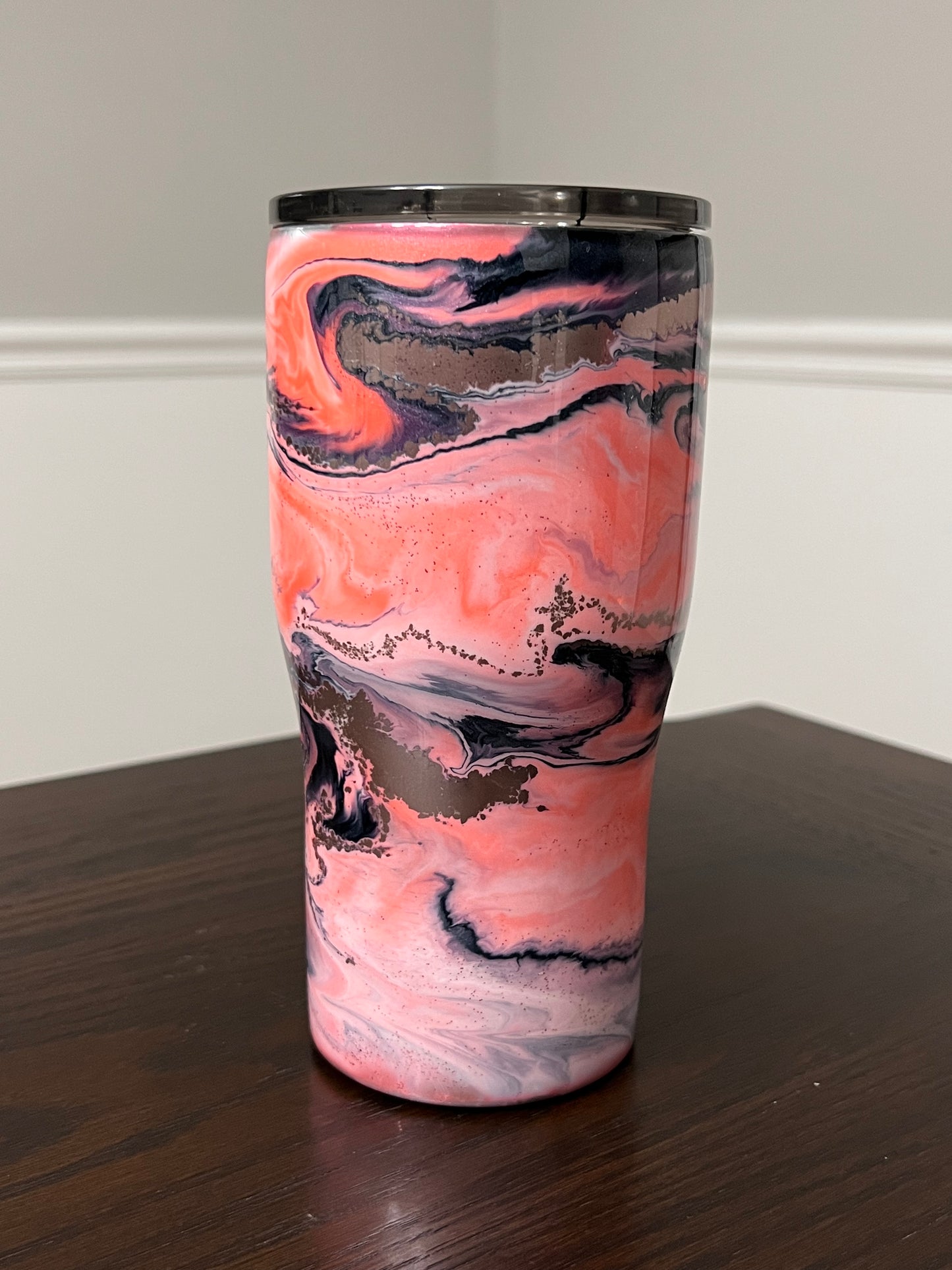RTS #26 Coral 20oz Modern Curve Tumbler-Pre Made-RTS