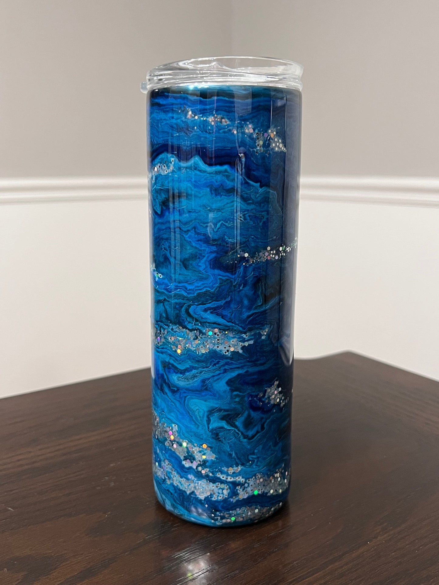 Blue Night 20oz Skinny Tumbler-Pre Made-RTS