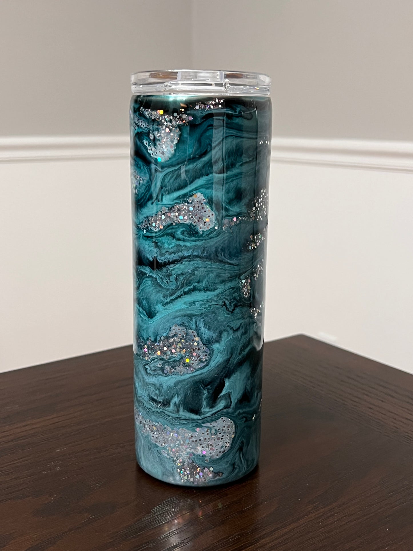 Teal Deal 20oz Skinny Tumbler-Pre Made-RTS