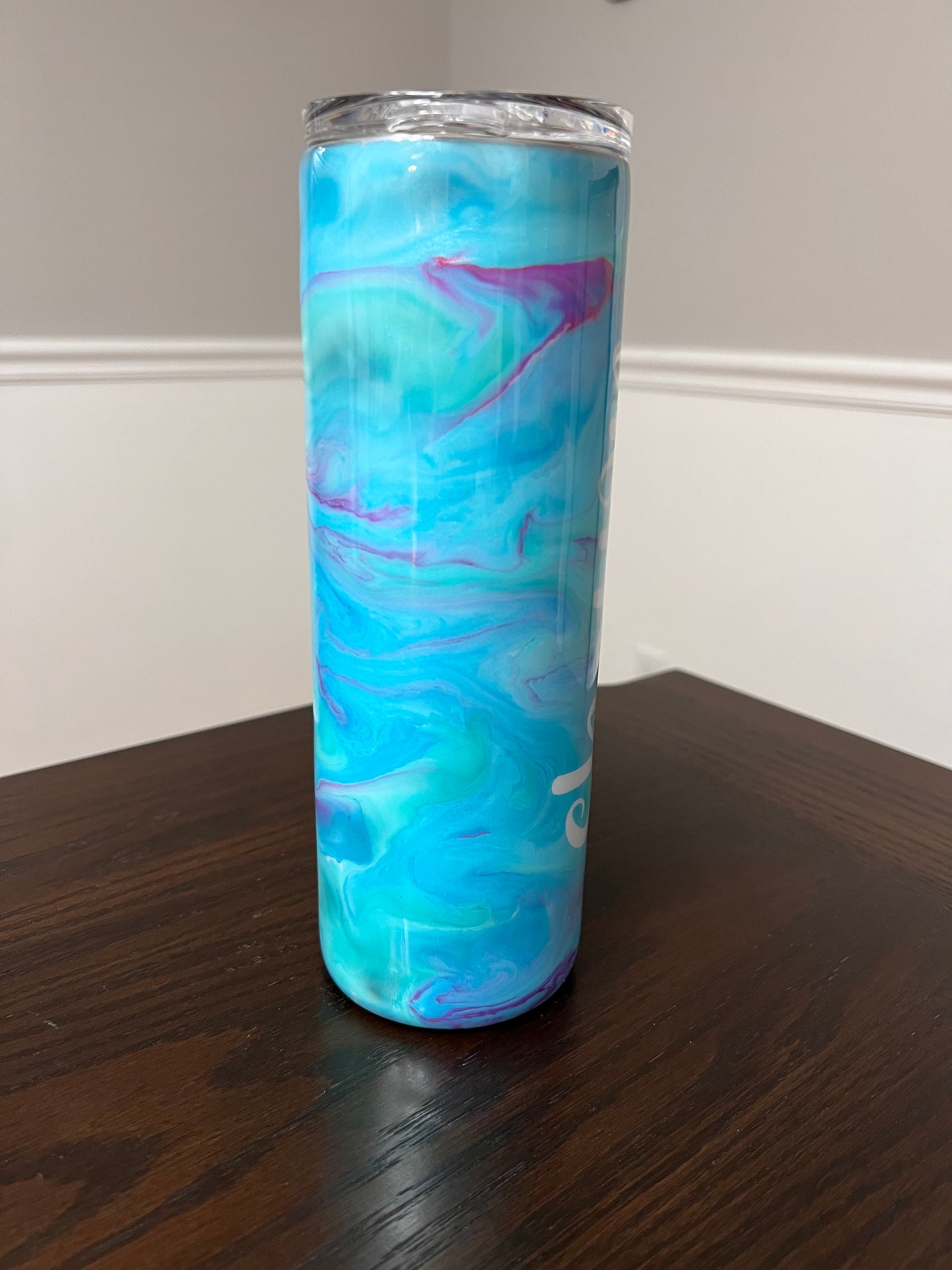 Peace Love Happiness 20oz Skinny Tumbler-Pre Made-RTS