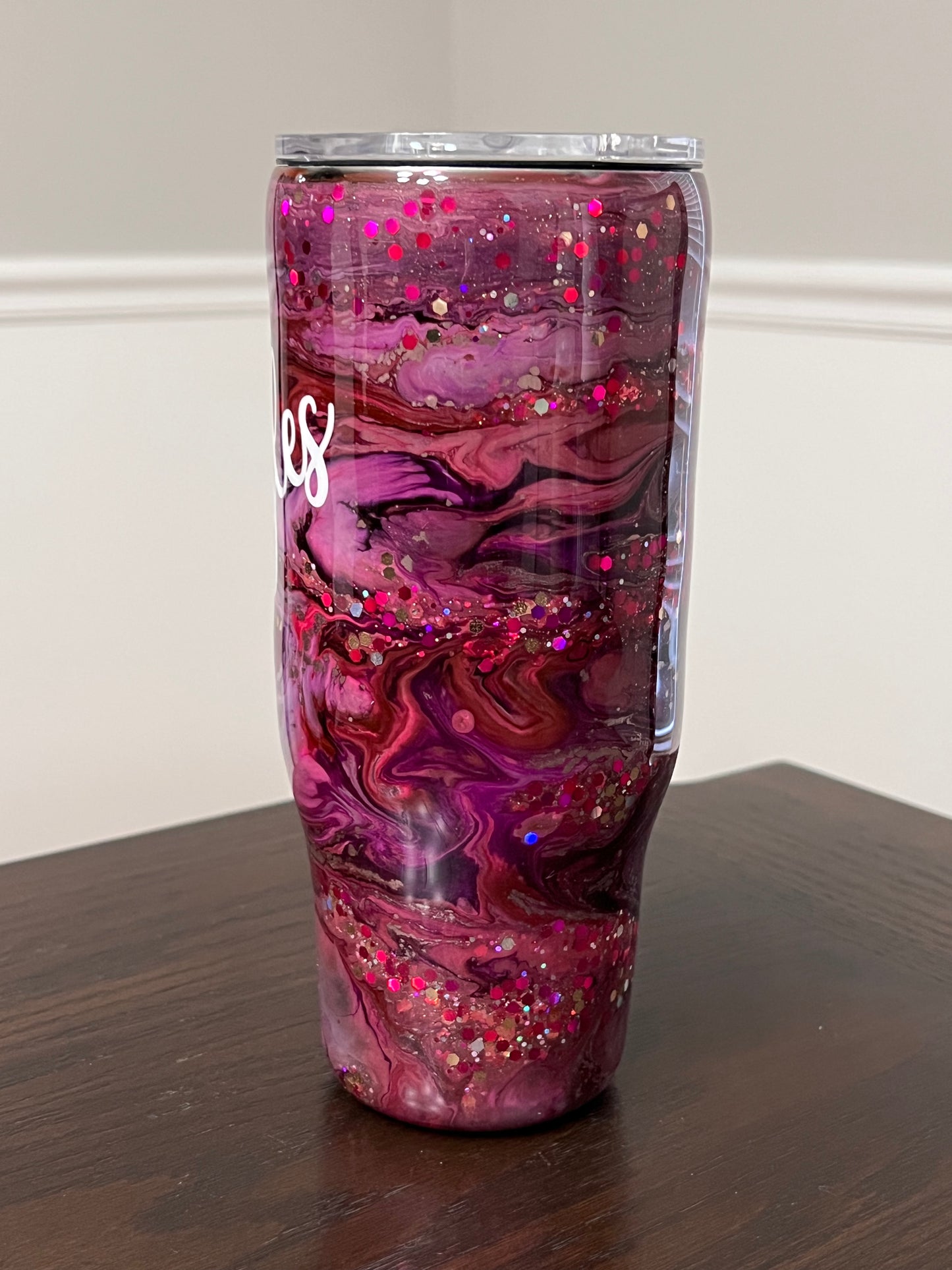 Amethyst Shimmer 24oz Modern Curve Hoggdle Tumbler-Pre Made RTS