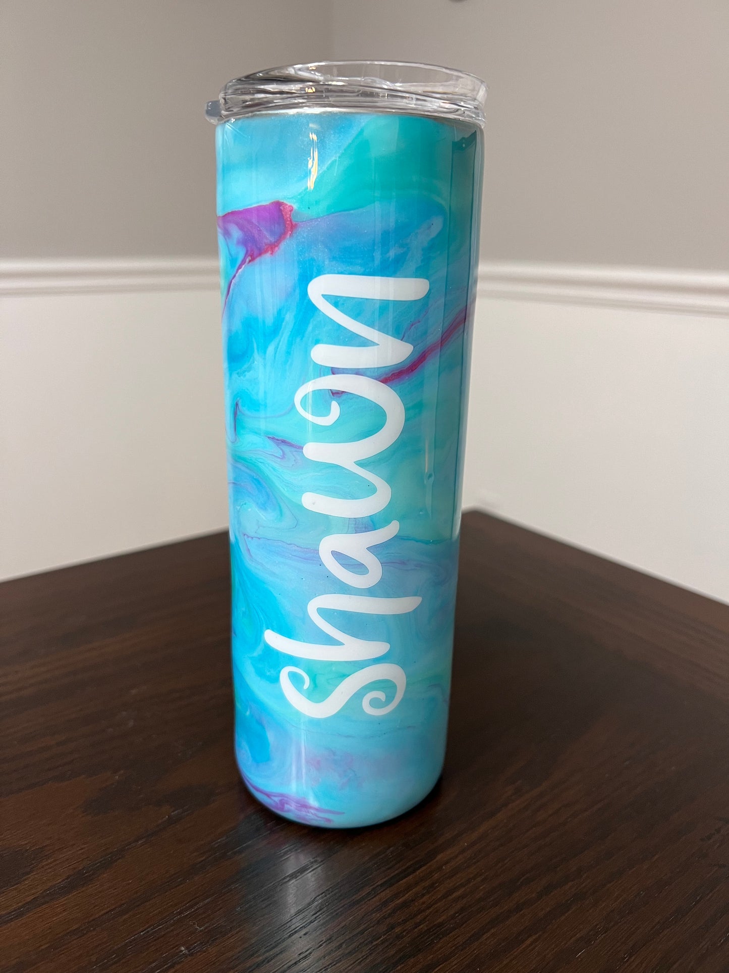 Peace Love Happiness 20oz Skinny Tumbler-Pre Made-RTS