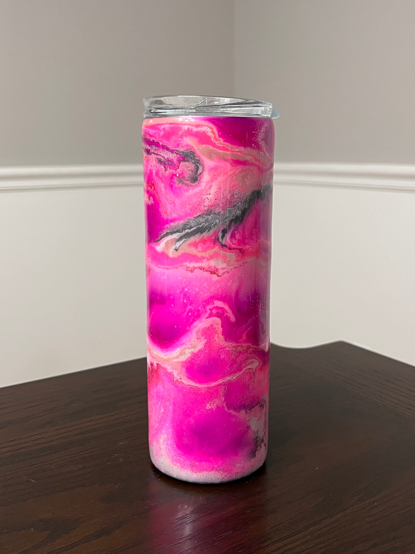 Pink and Dreamy 20oz Skinny Tumbler-Pre Made-RTS