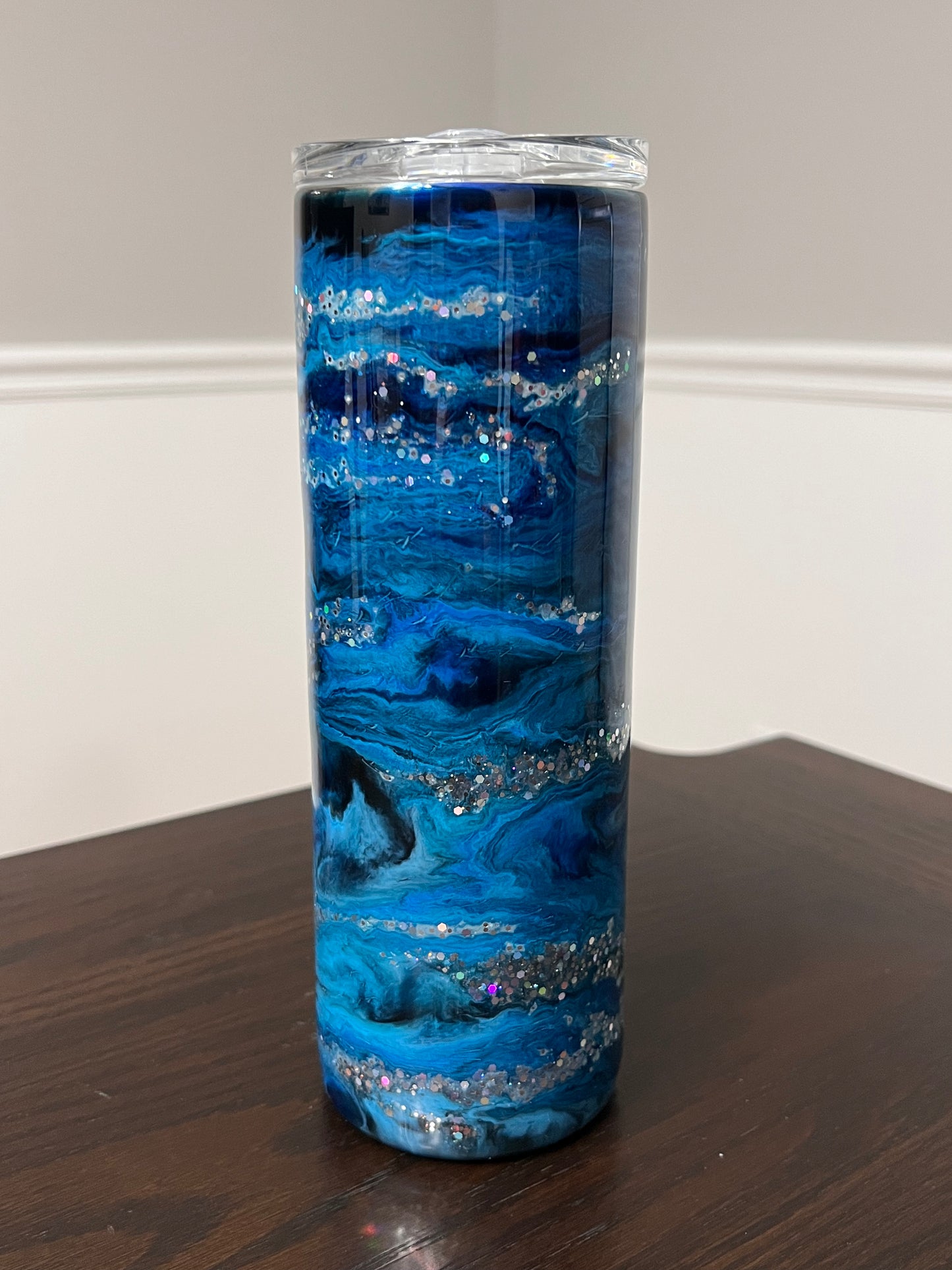 Blue Night 20oz Skinny Tumbler-Pre Made-RTS