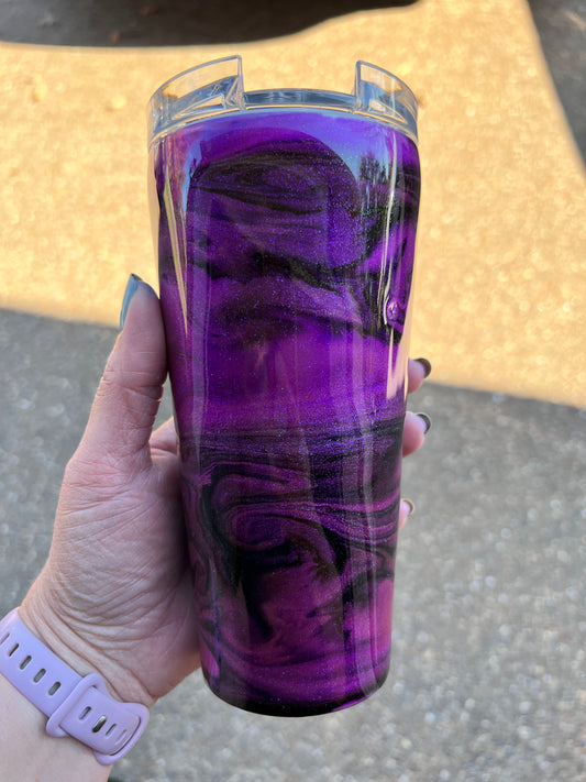 Purple & Black 20oz Reg Tumbler-Pre Made-RTS