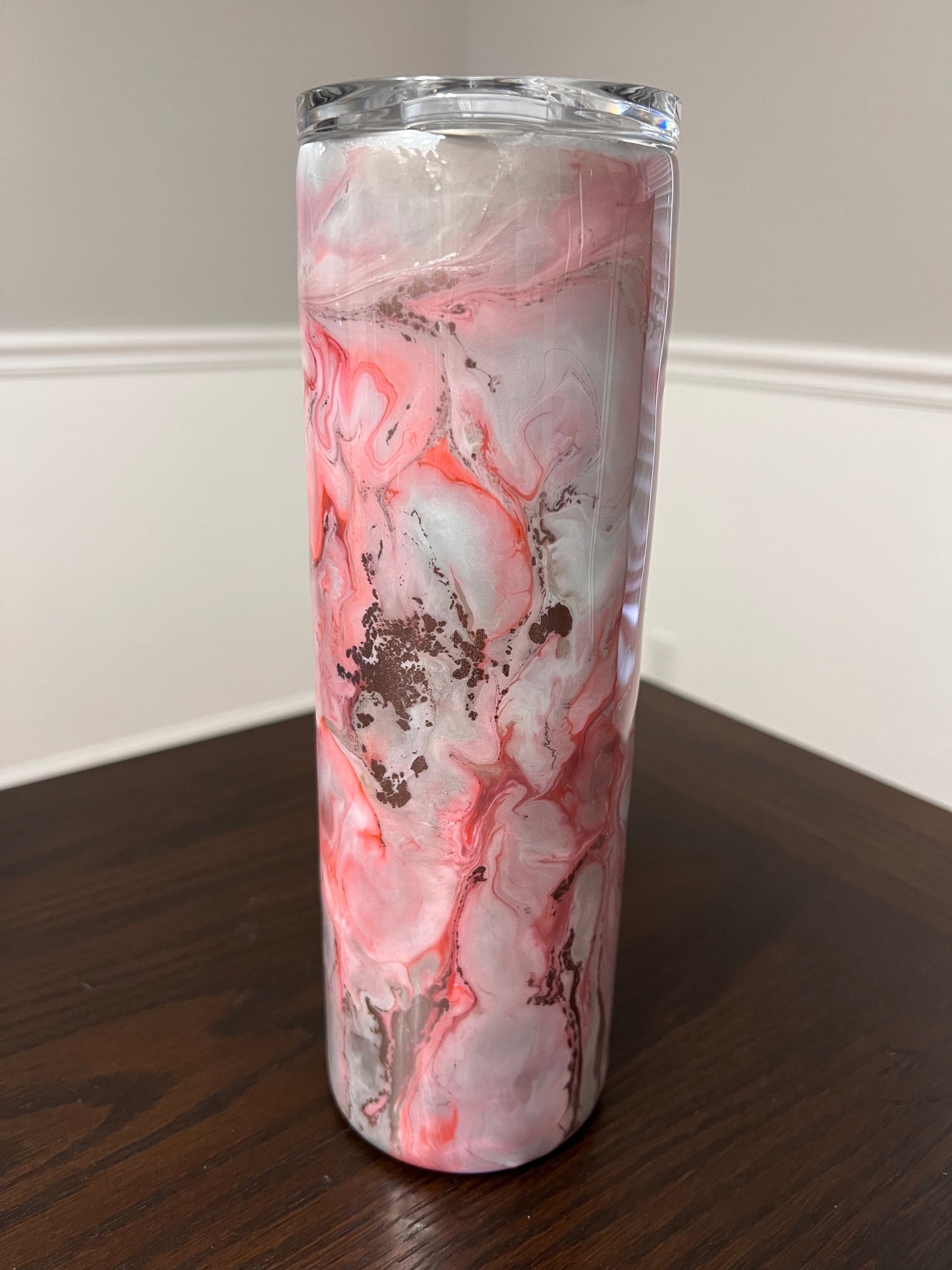 Peaches N Cream 30oz Skinny Tumbler-Pre Made-RTS