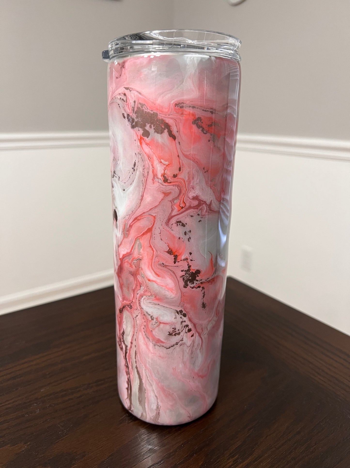 Peaches N Cream 30oz Skinny Tumbler-Pre Made-RTS