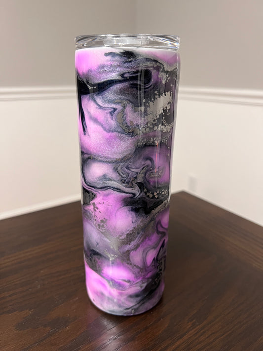 Lavender Dreams 20oz Skinny Tumbler-Pre Made-RTS