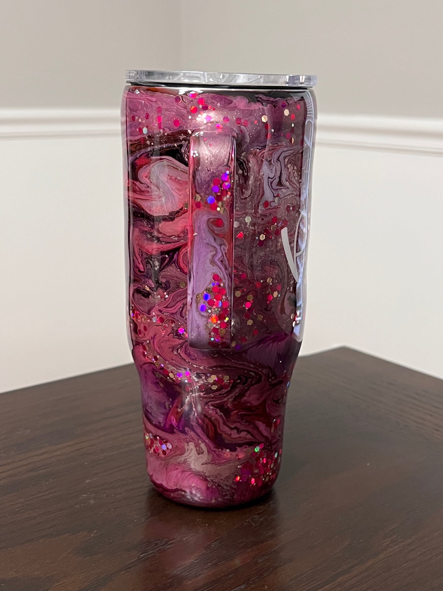 Amethyst Shimmer 24oz Modern Curve Hoggdle Tumbler-Pre Made RTS