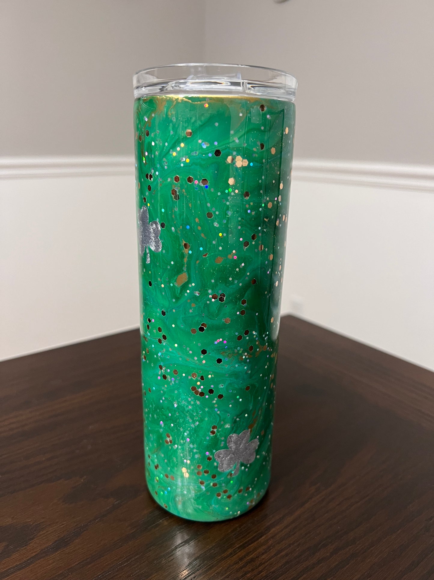 St Patricks Day 20oz Skinny Tumbler-Pre Made-RTS