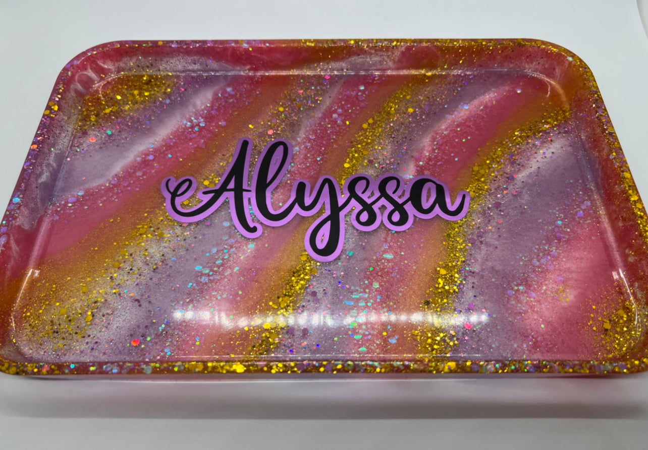 Personalized Vanity Tray-Alyssa Tray