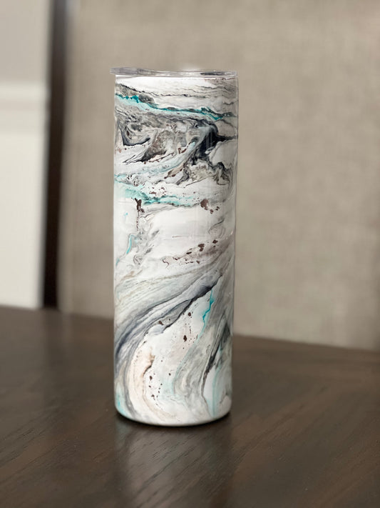 Marble Pool 20oz Skinny Tumbler-Pre Made-RTS