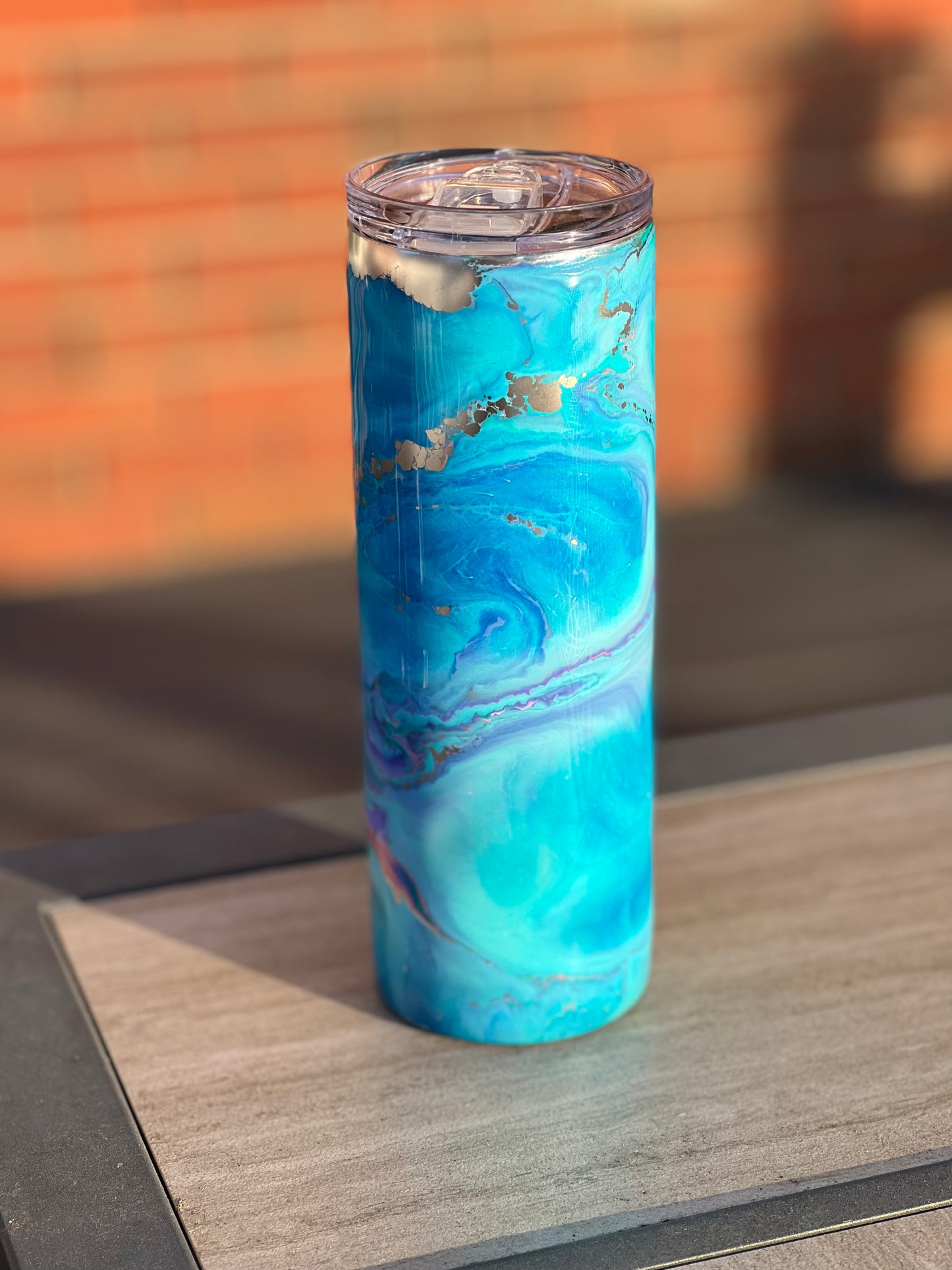 Winter Sky 20oz Skinny Tumbler-Pre Made-RTS