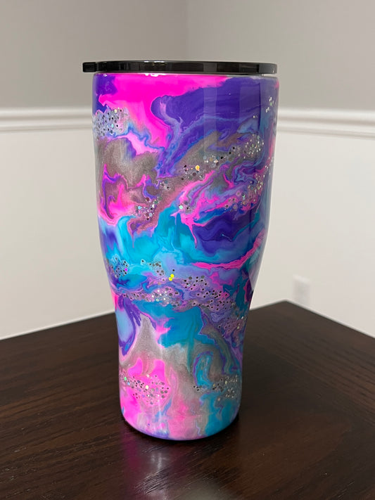 Unicorn Clouds 30oz Modern Curve Tumbler-Pre Made-RTS