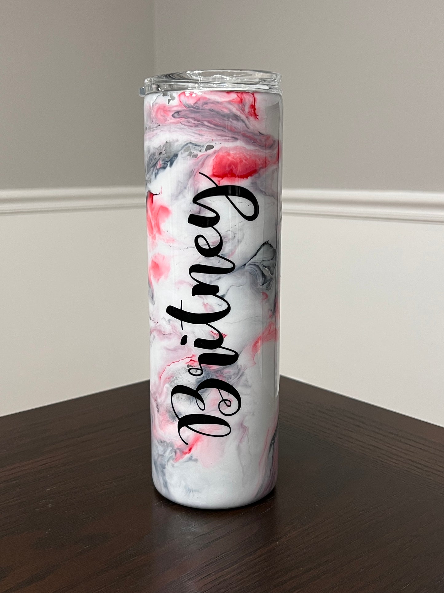 Marble Delight 30oz Skinny Tumbler-Pre Made-RTS