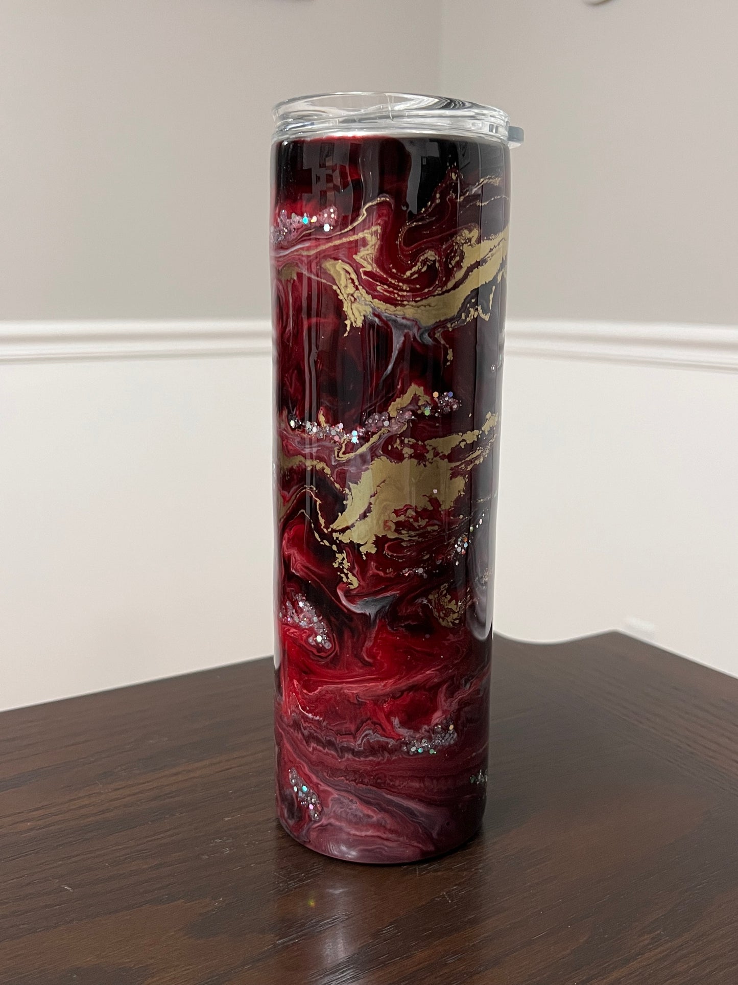 Heart of Gold 30oz Skinny Tumbler-Pre Made-RTS