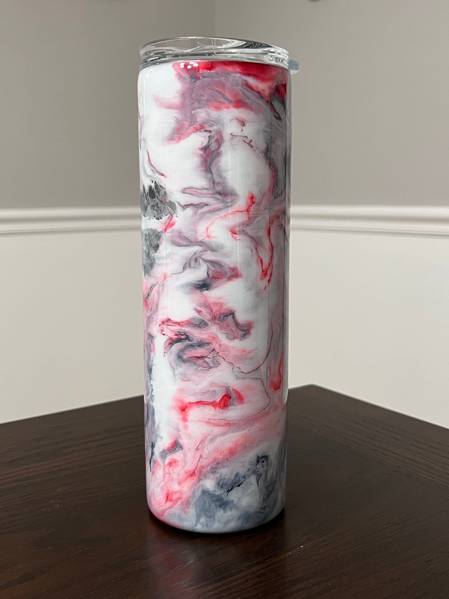 Marble Delight 30oz Skinny Tumbler-Pre Made-RTS