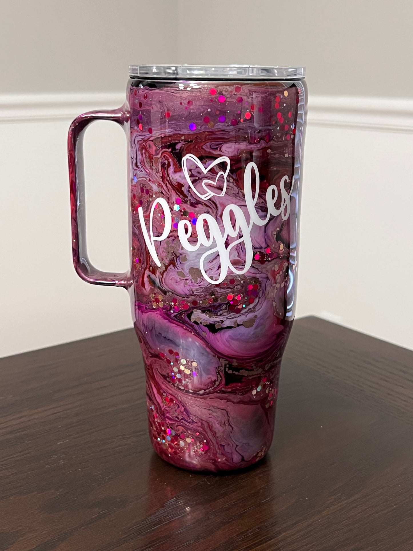 Amethyst Shimmer 24oz Modern Curve Hoggdle Tumbler-Pre Made RTS