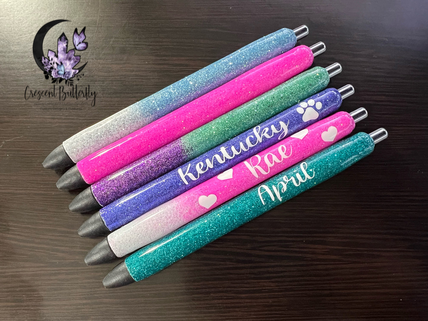 Personalized Glitter Pens