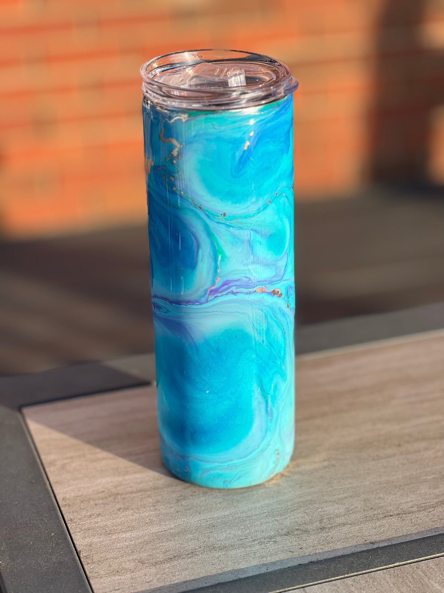 Winter Sky 20oz Skinny Tumbler-Pre Made-RTS