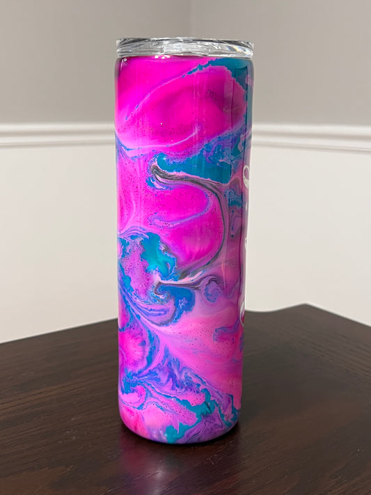 Crescent Girls Creation 20oz Skinny Tumbler-Pre Made-RTS