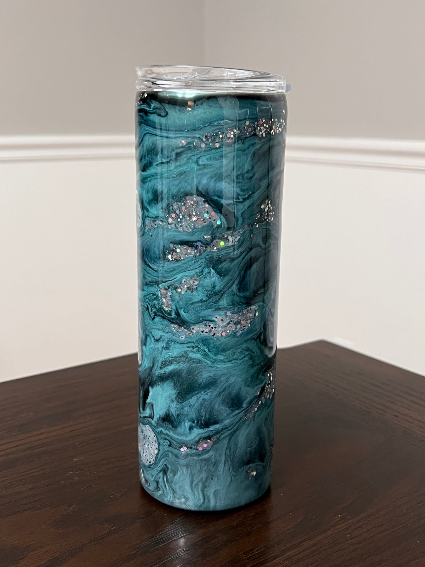 Teal Deal 20oz Skinny Tumbler-Pre Made-RTS