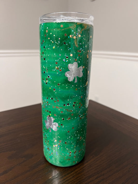 St Patricks Day 20oz Skinny Tumbler-Pre Made-RTS