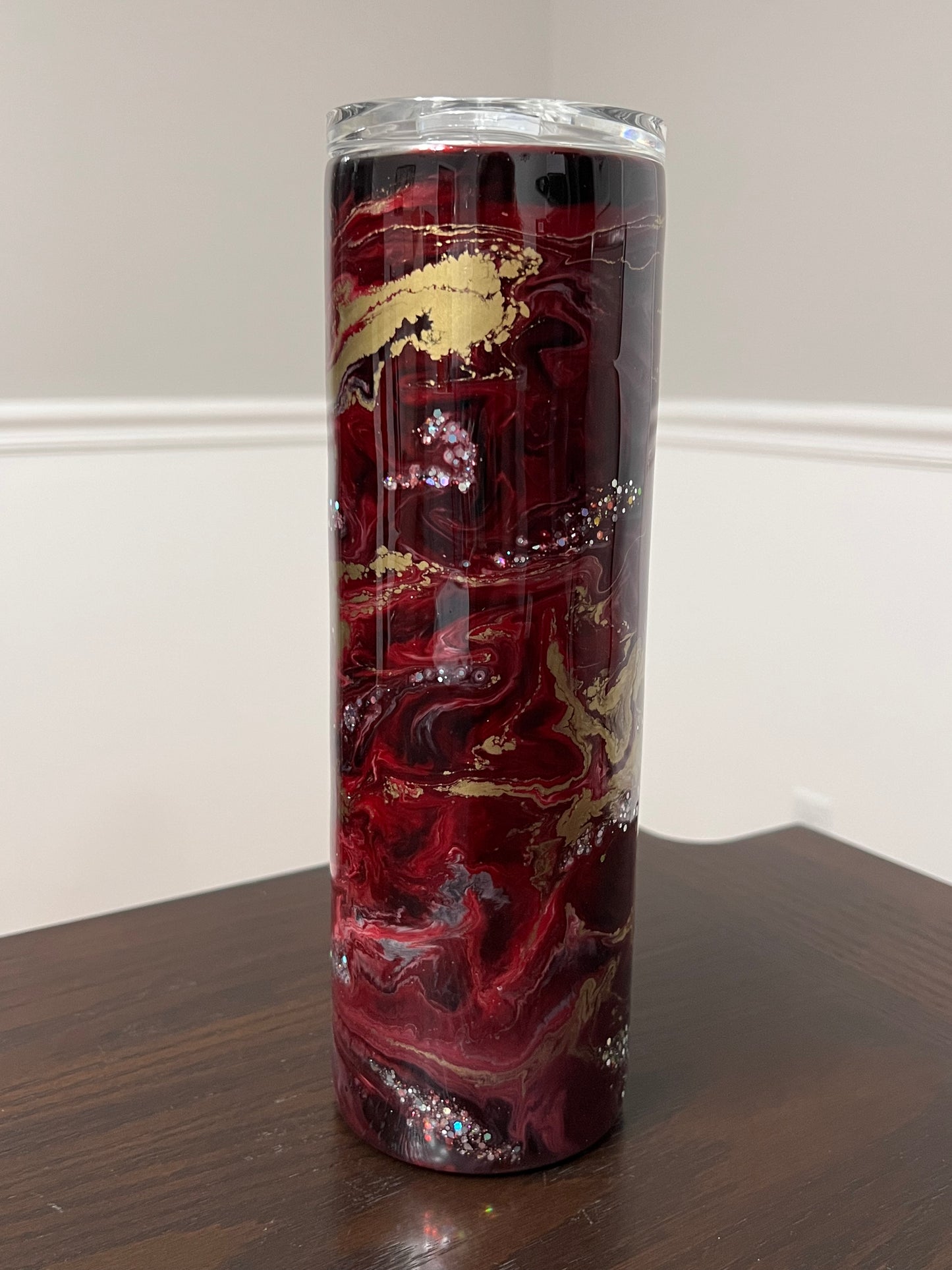 Heart of Gold 30oz Skinny Tumbler-Pre Made-RTS