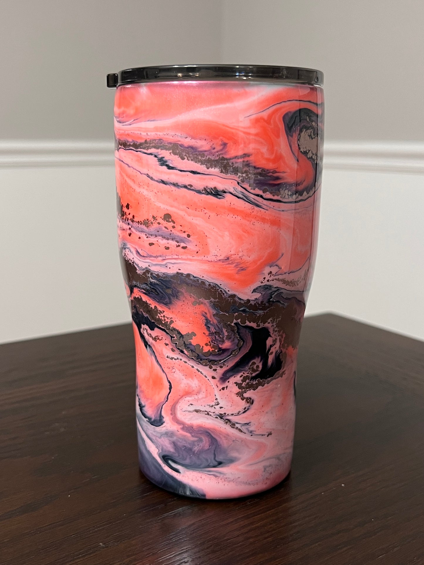RTS #26 Coral 20oz Modern Curve Tumbler-Pre Made-RTS
