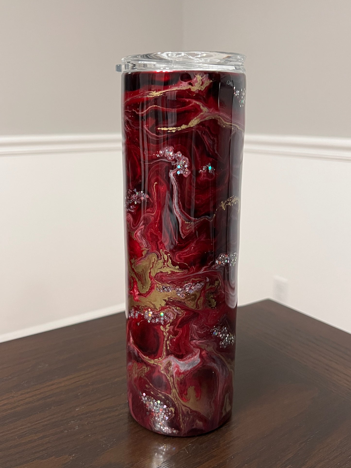 Heart of Gold 30oz Skinny Tumbler-Pre Made-RTS