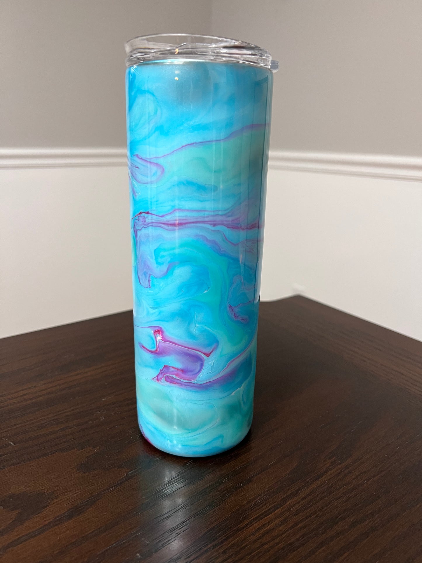 Peace Love Happiness 20oz Skinny Tumbler-Pre Made-RTS