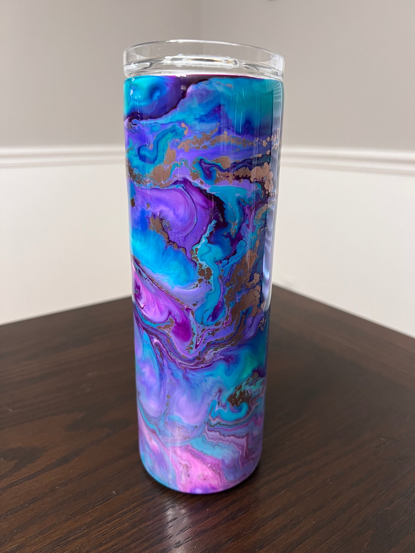 Violet Escape 20oz Skinny Tumbler-Pre Made-RTS
