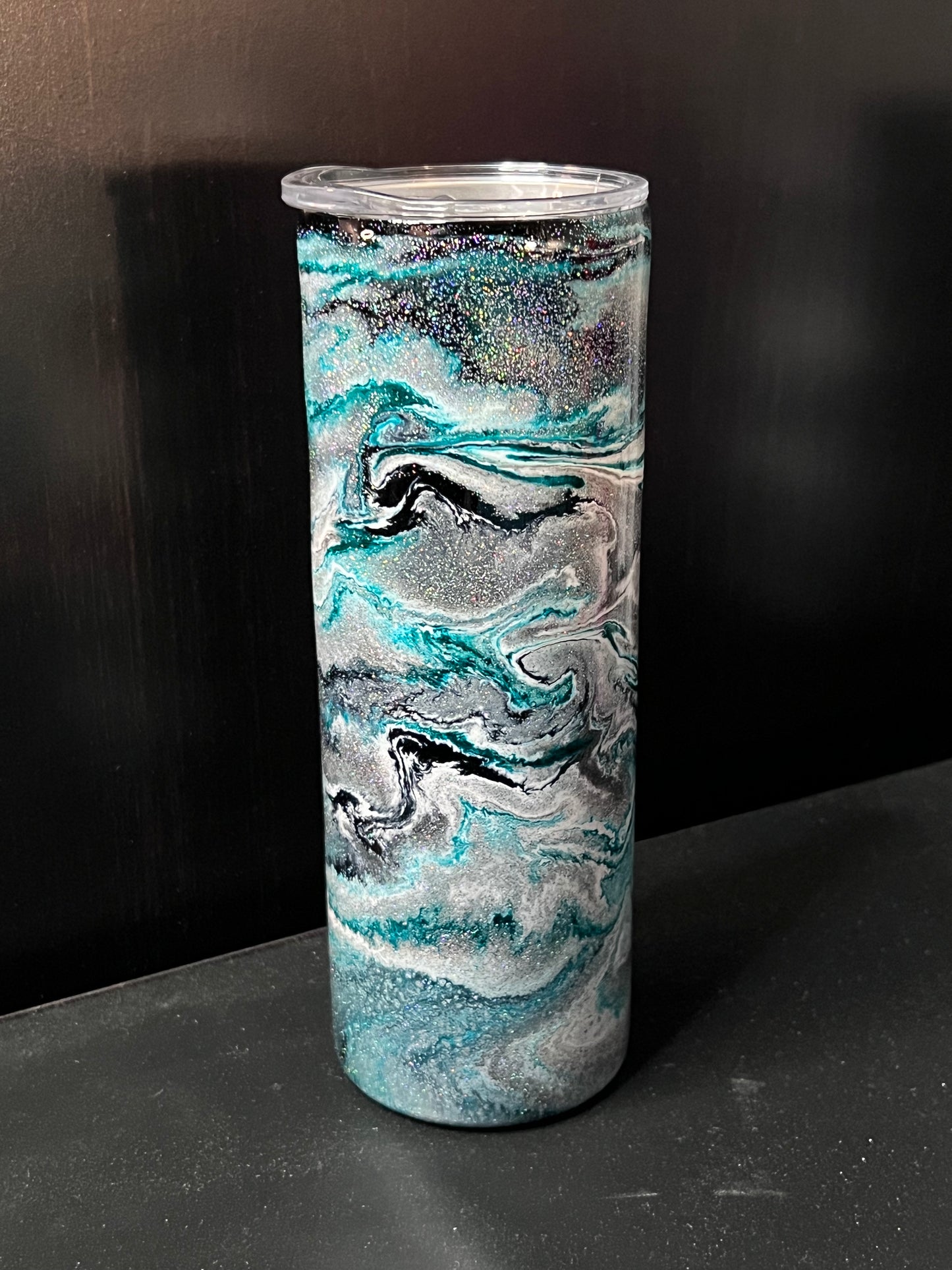 Teal Me No Lies 20oz Skinny Tumbler-Pre Made-RTS