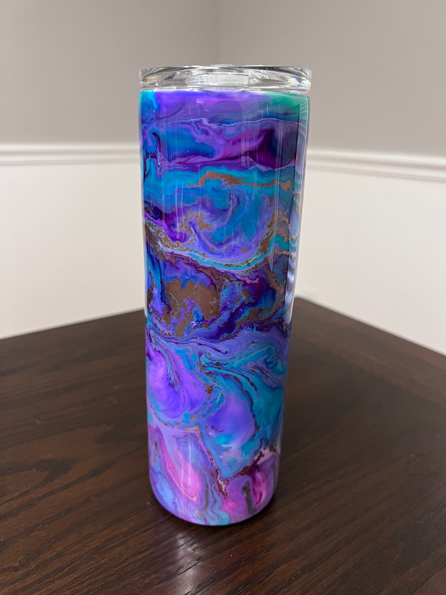Violet Escape 20oz Skinny Tumbler-Pre Made-RTS