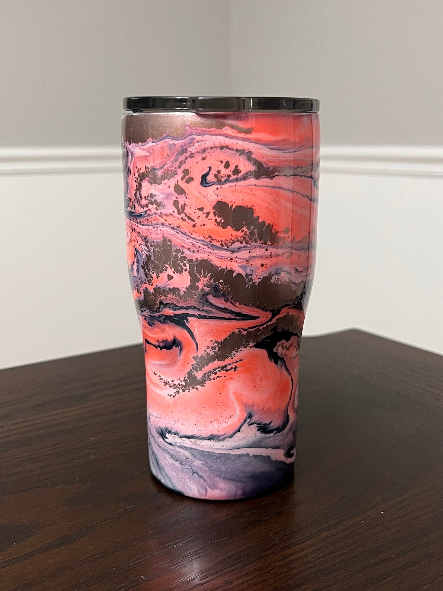 RTS #26 Coral 20oz Modern Curve Tumbler-Pre Made-RTS